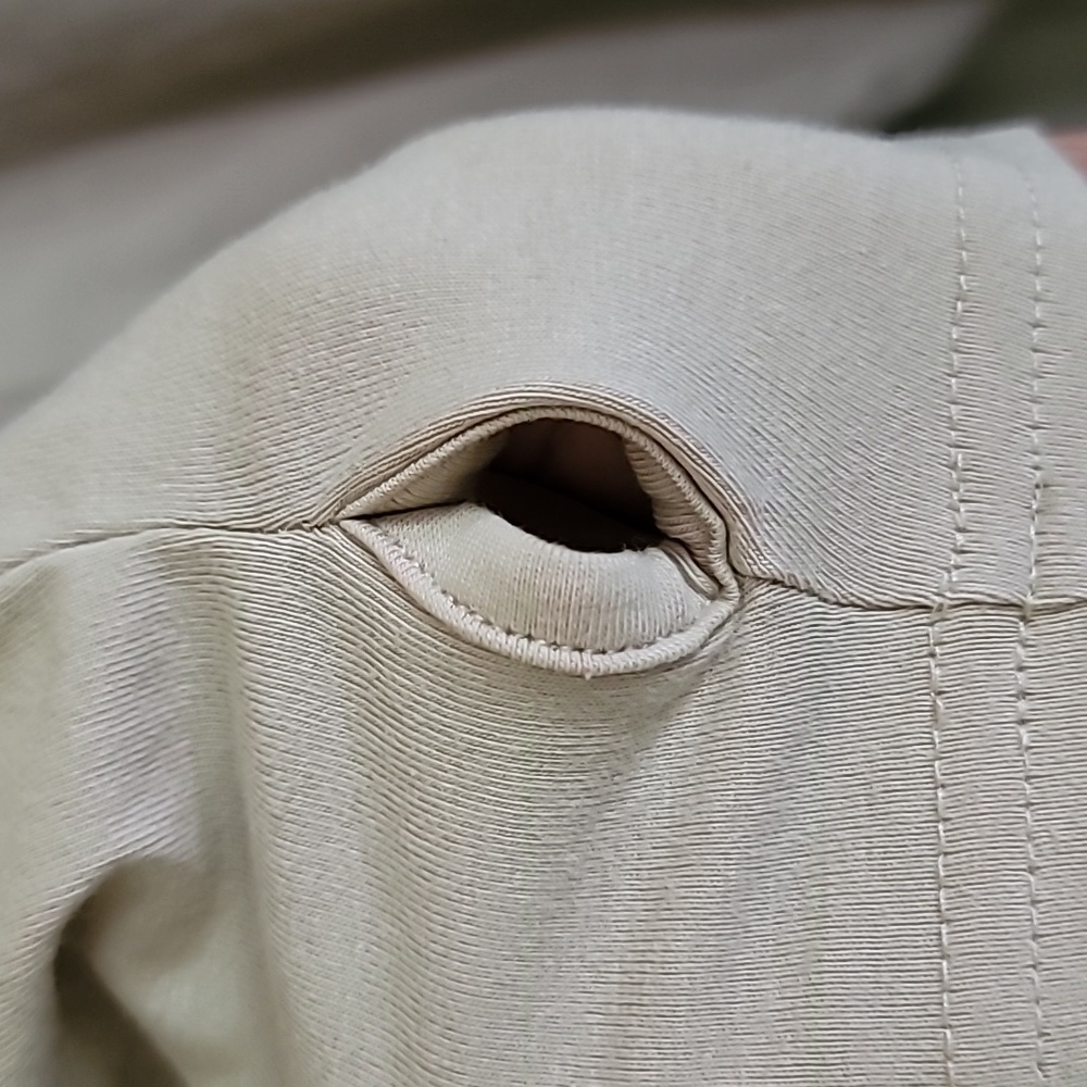 PrettyLittleThing Maternity Ribbed Zip Front Long Sleeve Jumpsuit Beige US 10 - Picture 9 of 12